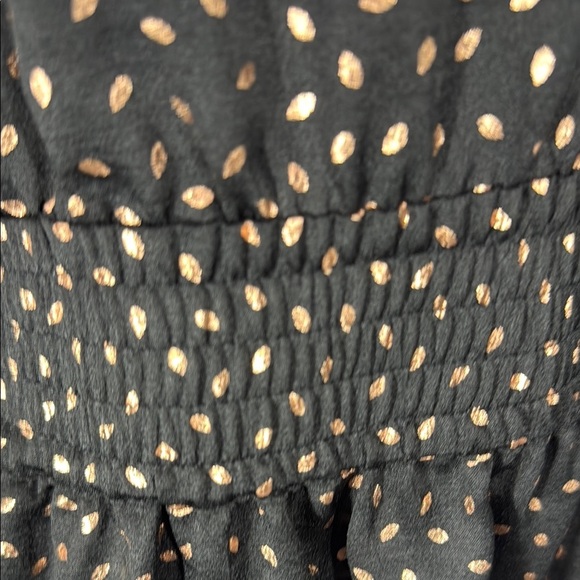 ba&sh Black Top with Gold Dots Size Medium - Picture 9 of 10